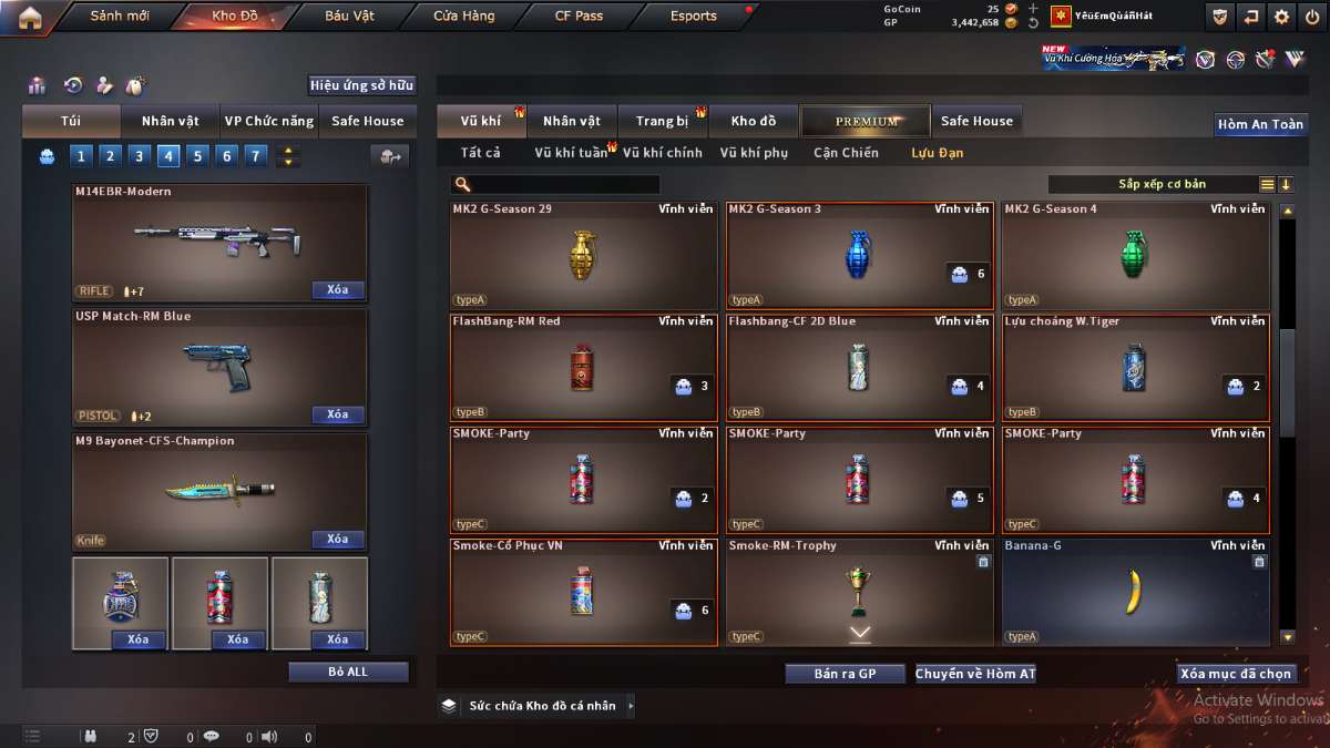 shop acc cf uy tin gia re